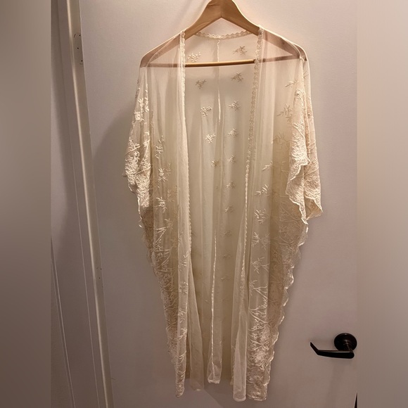 Top Shop lace tops coverups duster bundle lot 2 total - Picture 2 of 9
